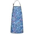 thumbnail image 1 of Blue Paisley Pattern Apron-Garden Aprons for Women with Pockets-Cotton Linen Waterproof Kitchen Cooking Gardening Aprons Adjustable for Kitchen,Cooking,BBQ and Salon 33x27 Inch, 1 of 7