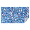 thumbnail image 1 of Blue Paisley Pattern Rectangle Tablecloth 60"x102",Waterproof Polyester Rectangle Table Cloth, Wipeable Spillproof Polyester Tablecloth for Dining, Camping, Indoor and Outdoor, 1 of 6