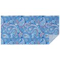 thumbnail image 1 of Blue Paisley Pattern Rectangle Tablecloth 60"x120",Waterproof Polyester Rectangle Table Cloth, Wipeable Spillproof Polyester Tablecloth for Dining, Camping, Indoor and Outdoor, 1 of 6
