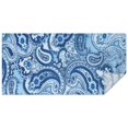 thumbnail image 1 of Blue Paisley Pattern Rectangle Tablecloth 60"x120",Waterproof Polyester Rectangle Table Cloth, Wipeable Spillproof Polyester Tablecloth for Dining, Camping, Indoor and Outdoor, 1 of 5