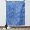 thumbnail image 1 of Blue Paisley Tapestry, Continuous Drop Shaped Elements Ethnic Motifs Bicolor Arrangement, Wall Hanging for Bedroom Living Room Dorm Decor, 60W X 80L Inches, Persian Blue Baby Blue, by Ambesonne, 1 of 5