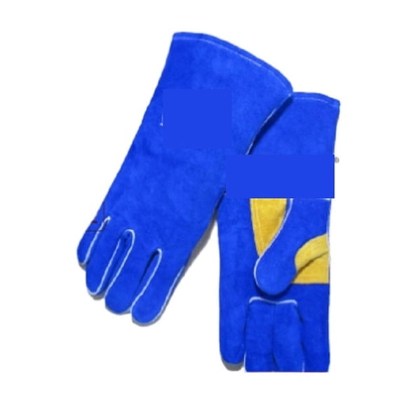 Blue Palm Protection Welding Gloves Wear-Resistant Cut-Resistant Fire Insulation Welder Welding Gloves ,Easy to Operate