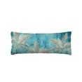 thumbnail image 1 of Blue Palm Tree Body Pillow Cover 20 x 54 Inch Decorative Pillow Cover Country Botanical Tropical Jungle Plants Lumbar Pillowcase Seasonal Rectangle Cushion Case for Couch Sofa Bed Living Room, 1 of 9