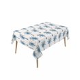 thumbnail image 1 of Blue Palm Trees Table Cloth, Waterproof Tablecloth for Rectangle Tables, Summer Botanical Tropical Plants Reusable Washable Fabric Table Cover for Restaurant Kitchen Dining Tables 60"x120", 1 of 9