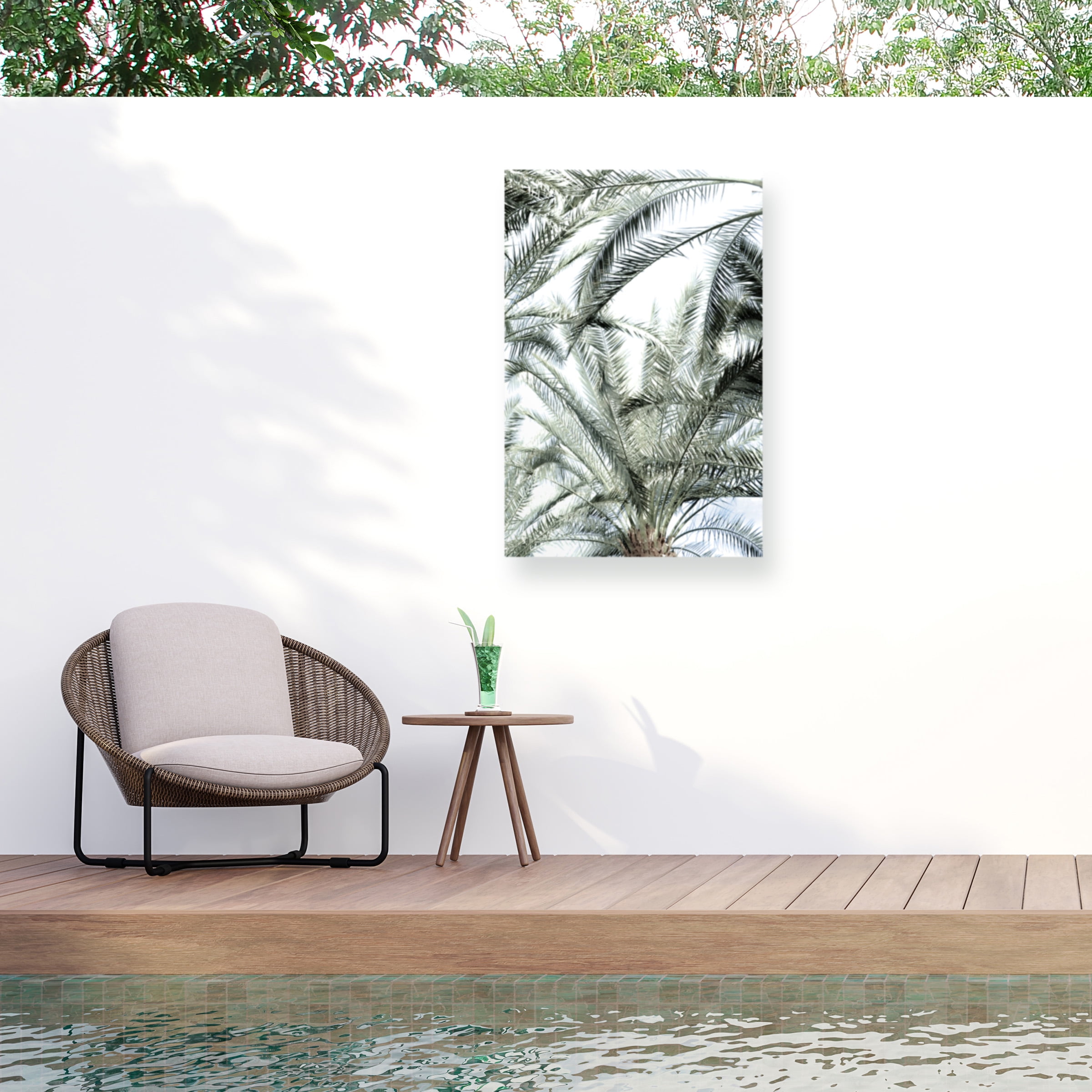 Blue Palomino 'Palm Crown' Outdoor All-Weather Wall Decor
