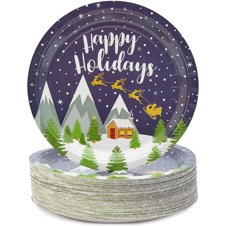 Merry Christmas Oval Plate (Limited Edition) - Green