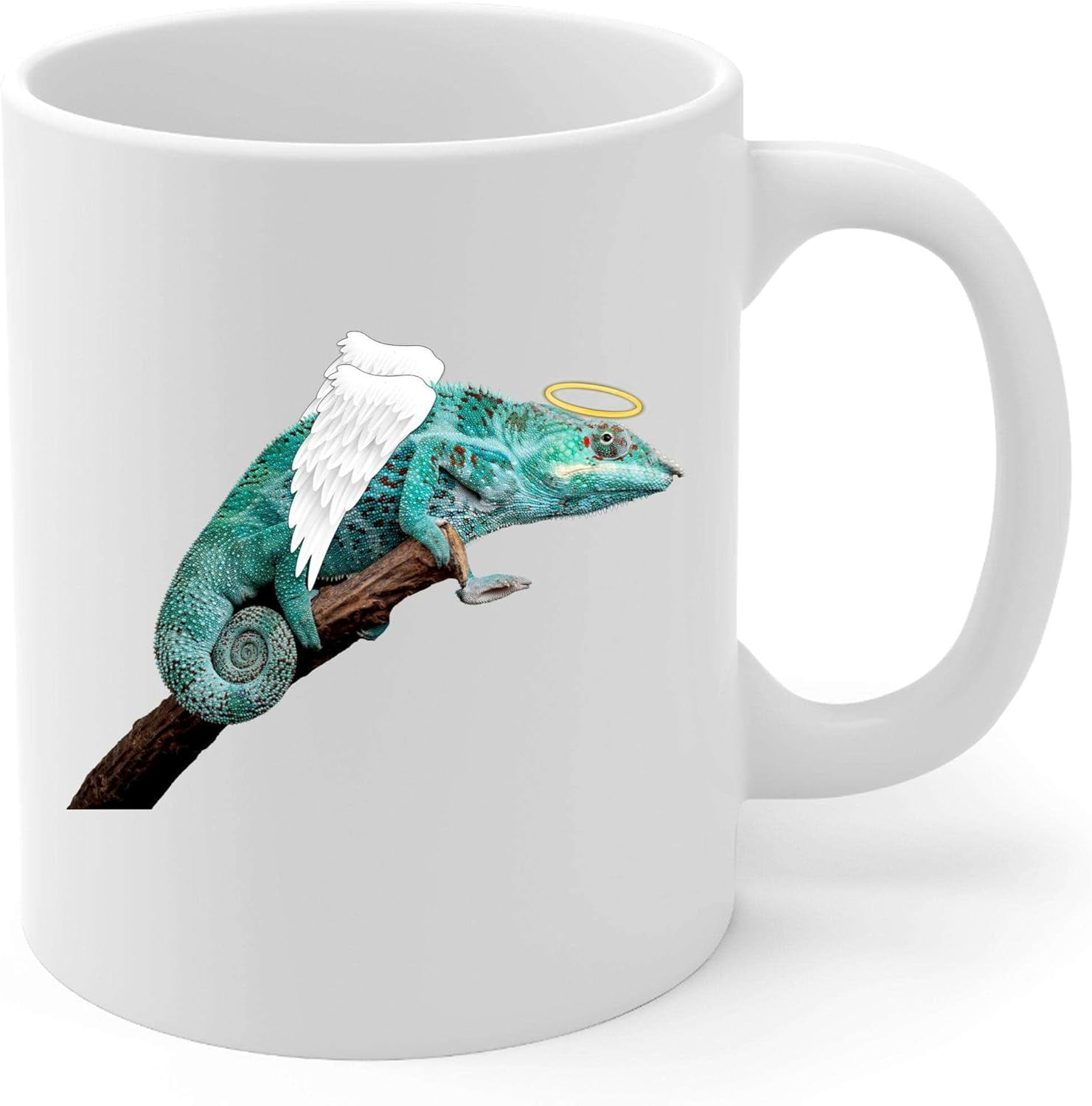 Blue Panther Chameleon Angel Wings Memorial Coffee Mug Sympathy Gifts