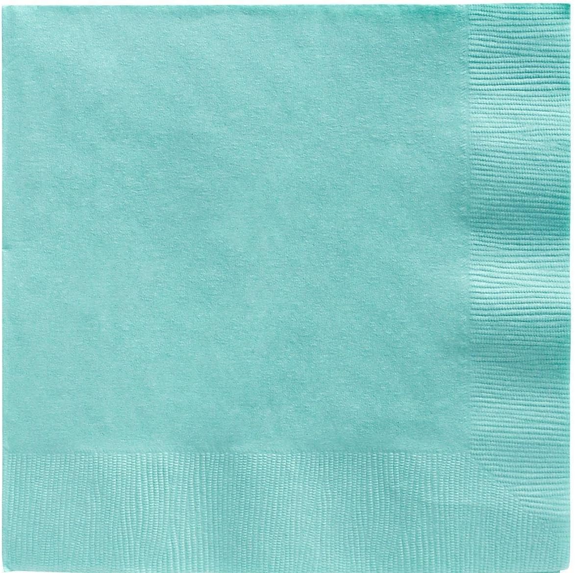Blue Paper Beverage Napkins, 5in, 40ct