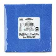 6.5" x 6.5" Disposable Blue Paper Napkins, 24 Count, by Way To Celebrate