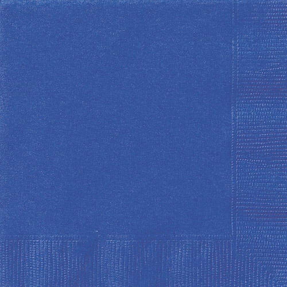 6.5" x 6.5" Disposable Blue Paper Napkins, 24 Count, by Way To Celebrate
