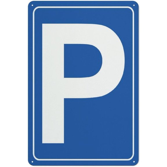 Blue Parking Rust Free Aluminum Sign - Printed With Professional Graphics - Easy To Mount - Indoor & Outdoor Use