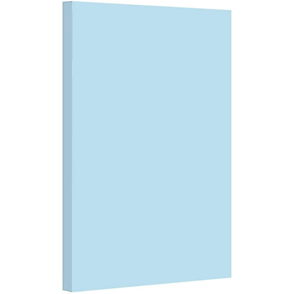 Blue - Pastel Color Paper 20lb. Size 8.5 X 14 Legal/Menu Size - 50 Per Pack