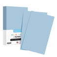 thumbnail image 1 of Blue Pastel Colored Menu Paper - 8.5" x 14" (Legal Size) - For Documents, Announcements, Menus Arts & Crafts | Bulk Pack of 100 Sheets, 1 of 7