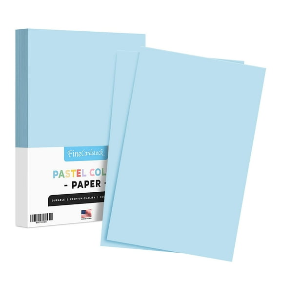 Blue Pastel Colored Paper – 11" x 17" (Tabloid / Ledger Size) – Perfect for Documents, Invitations, Posters, Flyers, Menus, Arts and Crafts | Regular 20lb Bond (75gsm) | Bulk Pack of 100 Sheets