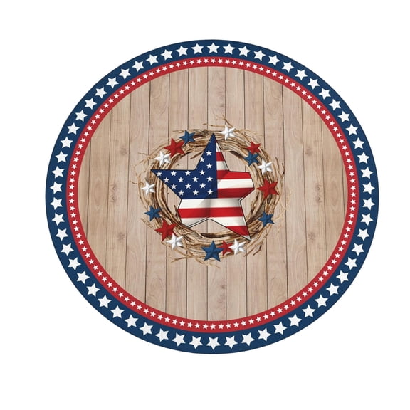 Blue Patriotic Stars Disposable Tablecloths, 4th of july decorations, Heavy Duty Waterproof PE Plastic Table Covers for Picnic Tables, Tailgate Event Centers & Backyard BBQs