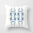 thumbnail image 1 of Blue Pattern Geometric Cushion Cover Small Throw Pillow Sofa Square Customizable, 1 of 5