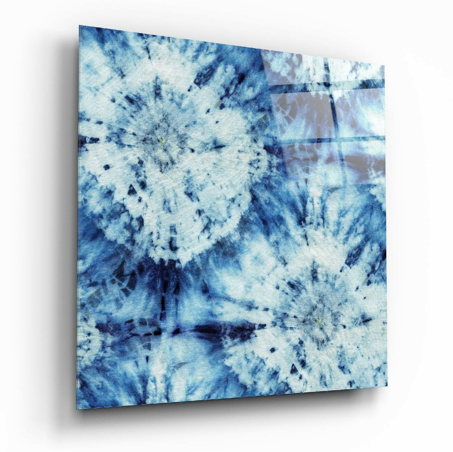 Blue Pattern Glass Wall Art - Walmart.com