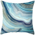 Blue Pattern Printed Pillow Abstract Home Sofa Car Pillow Bedside