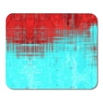 thumbnail image 1 of Blue Pattern The is Red and Turquoise Green Abstract Color Dark Dot Mousepad Mouse Pad Mouse Mat 9x10 inch, 1 of 3