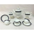 thumbnail image 1 of Blue Pattern with Gold Trim Teapot Set, Set of 15, 1 of 1