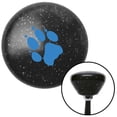 thumbnail image 1 of Blue Paw Print Black Retro Metal Flake Shift Knob with M16 x 1.5 Insert Shifter Brody, 1 of 1