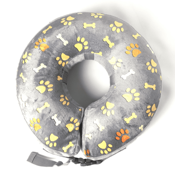 Blue Paw Print Fills The Safety Fence Collar To Keep Your Pet Safe On The Right Side Of The Fence.