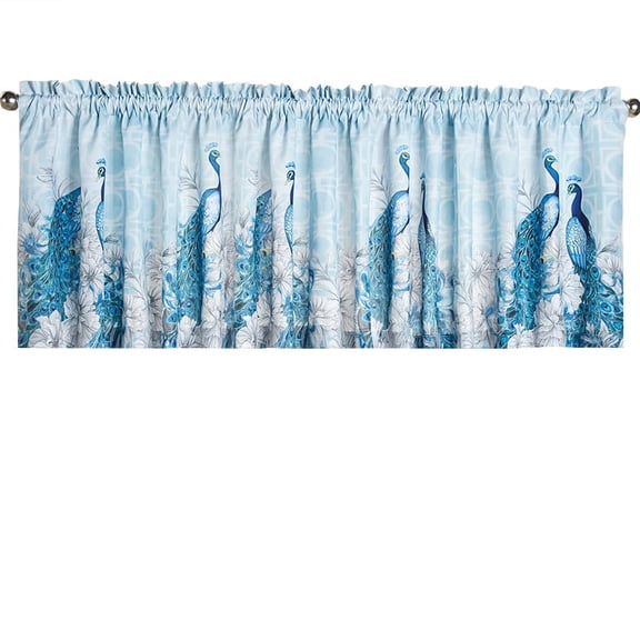 Blue Peacock Bath Collection - Valance