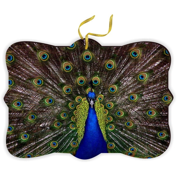 Blue Peacock - for Car Interior Rear View Mirror Hanger Car Accessories Interior Decoration Hanging Ornament Fancy Christmas Tree Ornament for Christmas