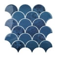 thumbnail image 1 of Peel and Stick Backsplash Fish Scale Tile, Renter Friendly Backsplash Stick on Wall Tiles for Kitchen Bathroom (Blue), 1 of 6