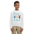 thumbnail image 1 of Blue Peepin` It Real Easter Sweatshirt for Kids Sweater - Youth S M L XL - Christian Holiday Easter Tee for Boys for Girls, 1 of 2