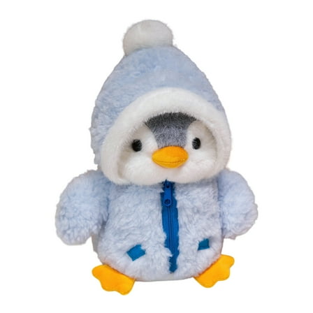 Blue Penguin Plush Toy With Soft Material For Children Indoor Decor And Safe Design With Detailed Craftsmanship