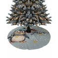 thumbnail image 1 of Blue Penguins Christmas Christmas Tree Skirt 36 Inches Large Christmas Skirt Tree, Xmas Winter Snowflake Let Snow Tree Skirt Christmas Decorations for Fireplace Party Holidays Indoor Outdoor, 1 of 7
