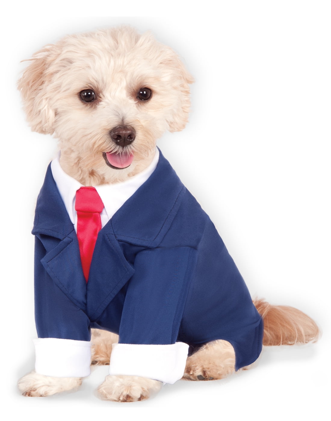 Blue Pet Dog Cat President Trump Business Suit Costume-Xxl