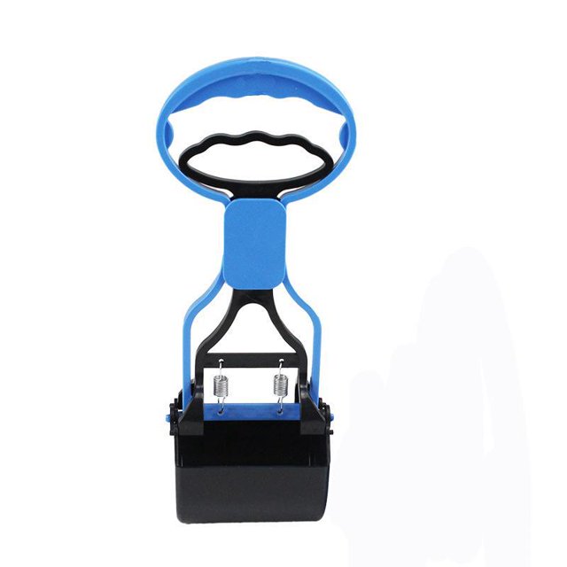 Blue Pet Poop Catch Clamp with Attachment System by For Dog and Cat