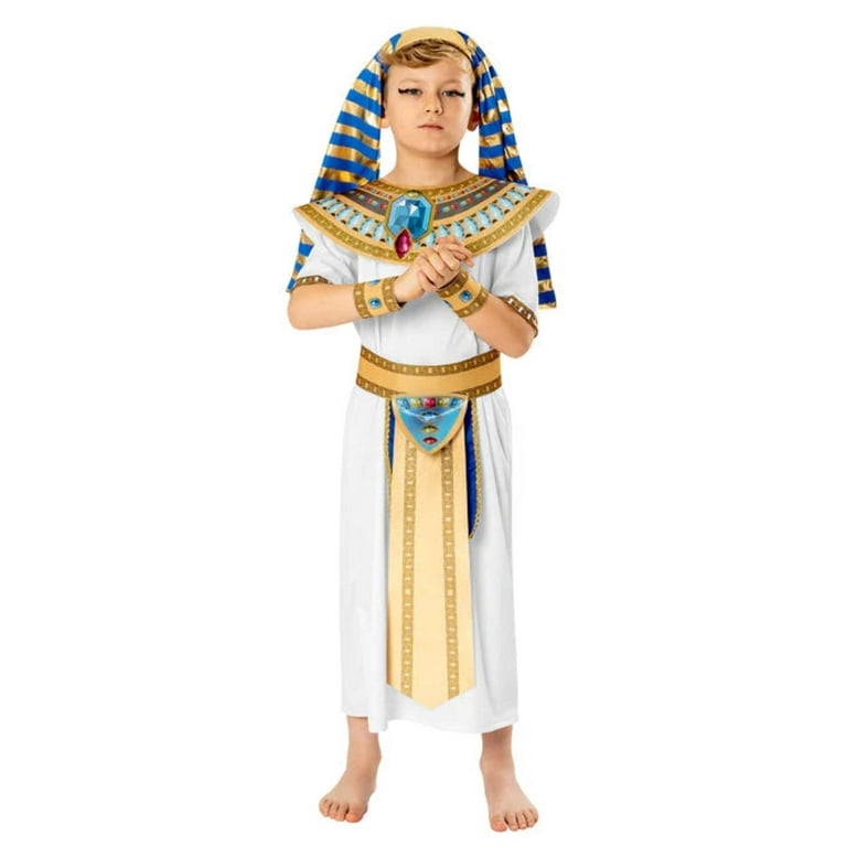 Blue Pharaoh Costume Boy Kids Blue Pharaoh Costume Boy Kids