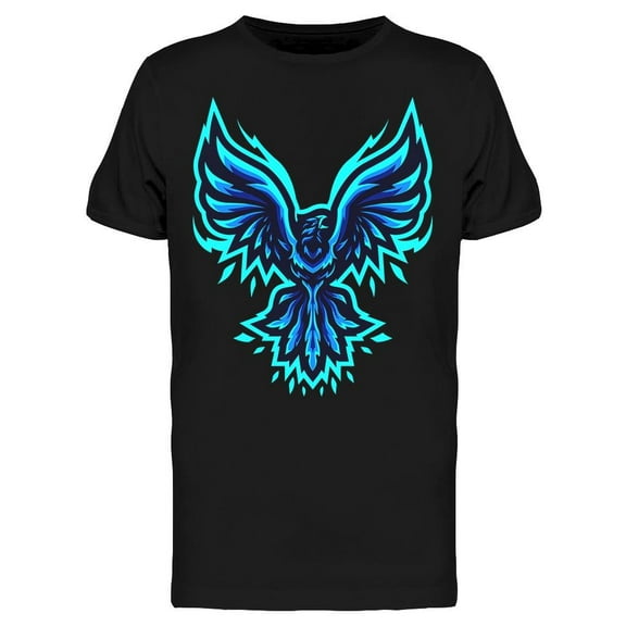 Blue Phoenix Gaming Icon T-Shirt Men -Image by Shutterstock, Male Small