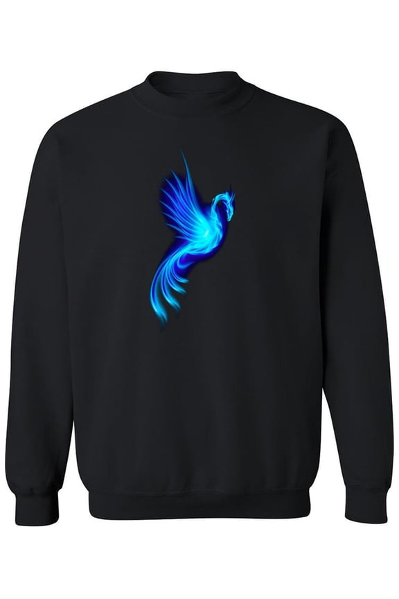Blue Phoenix Sweatshirt Men -Image by Shutterstock, Male Small