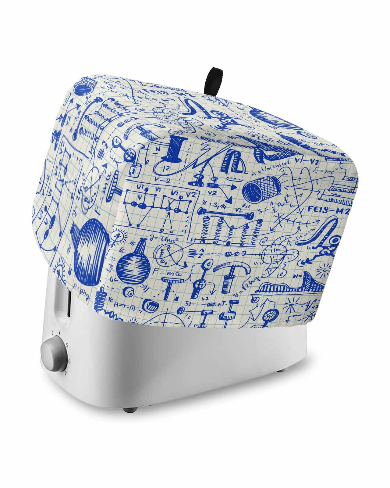 Blue Physics Toaster Cover 4 Slice, Large Kitchen Appliance Covers ...