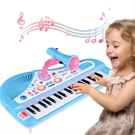 Xueyu Baby Piano for Kids, 37 Keys Piano Toys with Built-in Microphone and Music Modes, Best Birthday Gifts for Toddlers, Educational Keyboard Musical Instrument Toys