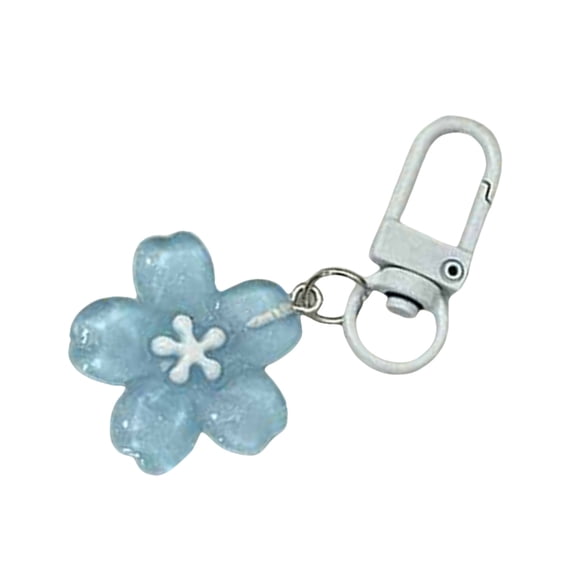 Blue Pink Cherry Keychain Versatile Accessory Enhances Outfits and Practical Use