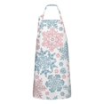 thumbnail image 1 of Blue and Pink Christmas Snowflake Apron-Garden Aprons for Women with Pockets-Cotton Linen Waterproof Kitchen Cooking Gardening Aprons Adjustable for Kitchen,Cooking,BBQ and Salon 32"x27", 1 of 7