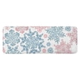 thumbnail image 1 of Blue and Pink Christmas Snowflake Pattern Kitchen Rug Mat,Kitchen Runner Rugs Non Skid Washable,Decorative Kitchen Floor Mats for Kitchen,Sink,Laundry,17"x47.2", 1 of 7