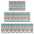 thumbnail image 1 of Blue and Pink Diamond Shaped Boho Pattern Kitchen Rugs Sets Of 3,Kitchen Runner Rugs Non Skid Washable,Decorative Kitchen Floor Mats for Kitchen,Sink,Laundry,17"x30"+ 17"x47" + 17"x59", 1 of 6