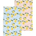 thumbnail image 1 of Blue and Pink Lemon Summer Kitchen Towels Dish Towels Set of 2,Dish Towels for Kitchen Drying - High Absorbency, Quick-Dry,18x26 Inch Home Decoration Hand Towels 2-Pack., 1 of 5