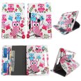thumbnail image 1 of Blue Pink Owl Butterfly tablet case 10 inch for Visual Land Prestige 10" 10inch android tablet cases 360 rotating slim folio stand protector pu leather cover travel e-reader cash slots, 1 of 2