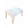 thumbnail image 1 of Blue Pink Plaid Table Cloth, Pastel Green White Buffalo Patchwork Waterproof Tablecloth for Rectangle Tables, Reusable Washable Fabric Table Cover for Restaurant Kitchen Dining Tables 60"x102", 1 of 6