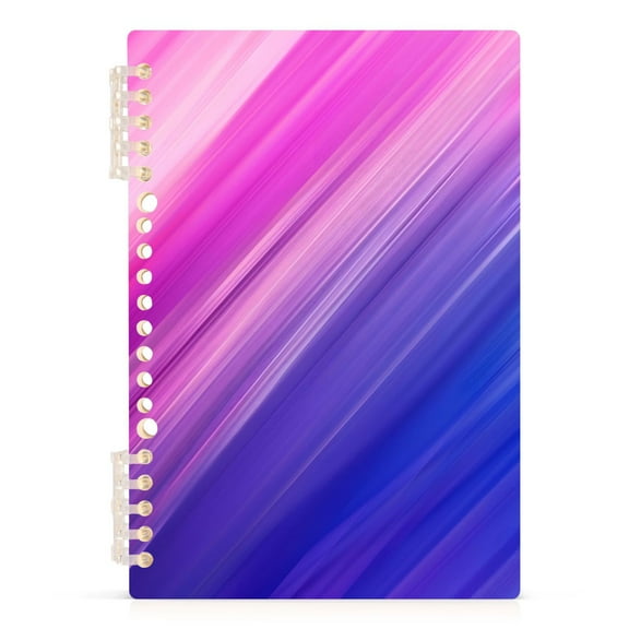 Blue Pink Tie Dye Spiral Journal Notebook College Ruled Notebook 8.3" x 5.7" A5 Lined Thick Paper Page