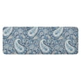 thumbnail image 1 of Blue Pioneer Flower and Paisley Pattern (3) Kitchen Rug Mat,Kitchen Runner Rugs Non Skid Washable,Decorative Kitchen Floor Mats for Kitchen,Sink,Laundry,17"x47.2", 1 of 7