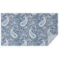 thumbnail image 1 of Blue Pioneer Flower and Paisley Pattern (3) Rectangle Tablecloth 60"x102",Waterproof Polyester Rectangle Table Cloth, Wipeable Spillproof Polyester Tablecloth for Dining, Camping, Indoor and Outdoor, 1 of 6