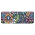 thumbnail image 1 of Blue Pioneer Flower and Paisley Pattern Kitchen Rug Mat,Kitchen Runner Rugs Non Skid Washable,Decorative Kitchen Floor Mats for Kitchen,Sink,Laundry,17"x47.2", 1 of 7